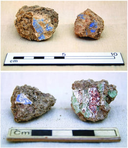 Archaeology in 5 pictures, no. 4: Fragments of painted plaster from robber holes near the Minaret of Jam, Afghanistan