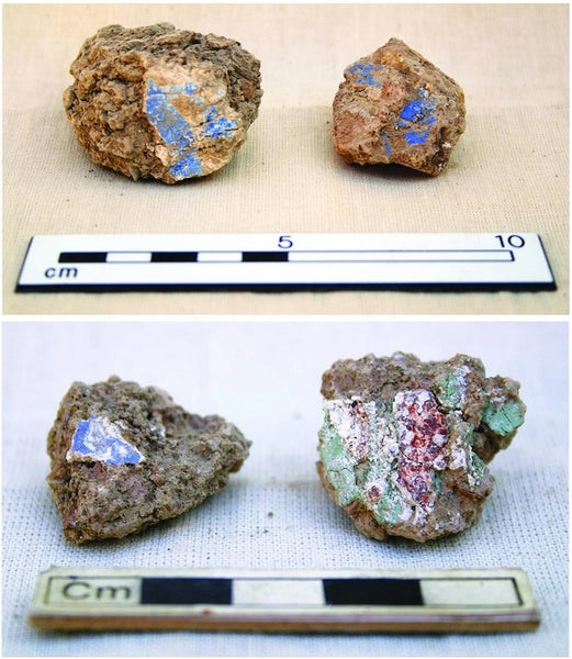 Archaeology in 5 pictures, no. 4: Fragments of painted plaster from robber holes near the Minaret of Jam, Afghanistan